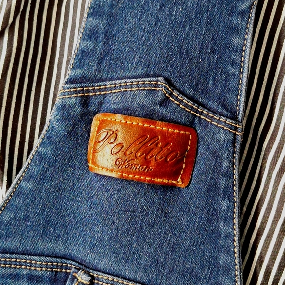 3/$20-Denim Midi Overall Skirt W. Suspenders And Faux Diamond Trim, 6, NWOT - Picture 10 of 12